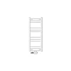 Sèche-Serviettes Mixte|Luxebath Radiateur Sahara 300 x 800 mm, Blanc avec Raccordement Central Universel