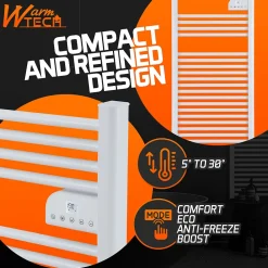 Sèche-Serviettes Électrique|Warm Tech Radiateur sèche serviettes sans fluide 750W