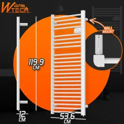 Sèche-Serviettes Électrique|Warm Tech Radiateur sèche serviettes sans fluide 750W