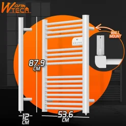 Sèche-Serviettes Électrique|Warm Tech Radiateur sèche serviettes sans fluide 500W