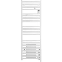 Sèche-Serviettes Électrique|Atlantic Radiateur sèche-serviettes - Doris digital ventilo - 1500 W - Programmable - Blanc brillant