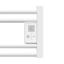 Sèche-Serviettes Électrique|Atlantic Radiateur sèche-serviettes - Doris digital ventilo - 1500 W - Programmable - Blanc brillant
