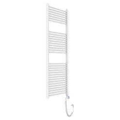 Kiamami Valentina Radiateur Sèche-Serviettes Électrique Avec Thermostat Réglable 50X150 Blanc