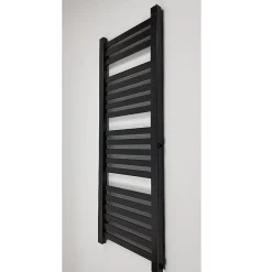 Stano Radiateur sèche-serviettes eau chaude design BERYL 115 x 44 cm noir mat