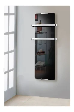 Sèche-Serviettes Électrique|Chemin'Arte Radiateur Sèche-serviettes électrique design Noir 1200W Chemin Arte