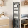 Thermor Radiateur sèche-serviettes électrique Riva 5 - Avec soufflerie - 750W+1000W - Dimensions: 1631 x 500 x 134 mm