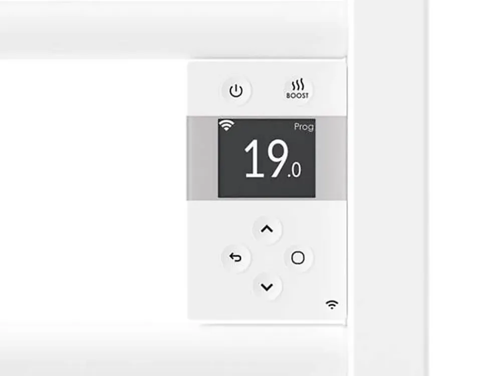 Thermor Radiateur sèche-serviettes électrique Riva 5 - Avec soufflerie - 750W+1000W - Dimensions: 1631 x 500 x 134 mm