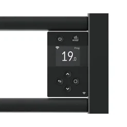 Thermor Radiateur sèche-serviettes électrique Riva 5 - Avec soufflerie - 750W+1000W - Dimensions: 1631 x 500 x 134 mm
