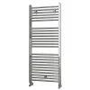 Kibath Radiateur sèche-serviettes circuit de chauffage 120 cm x 50 cm finition chrome poli en acier