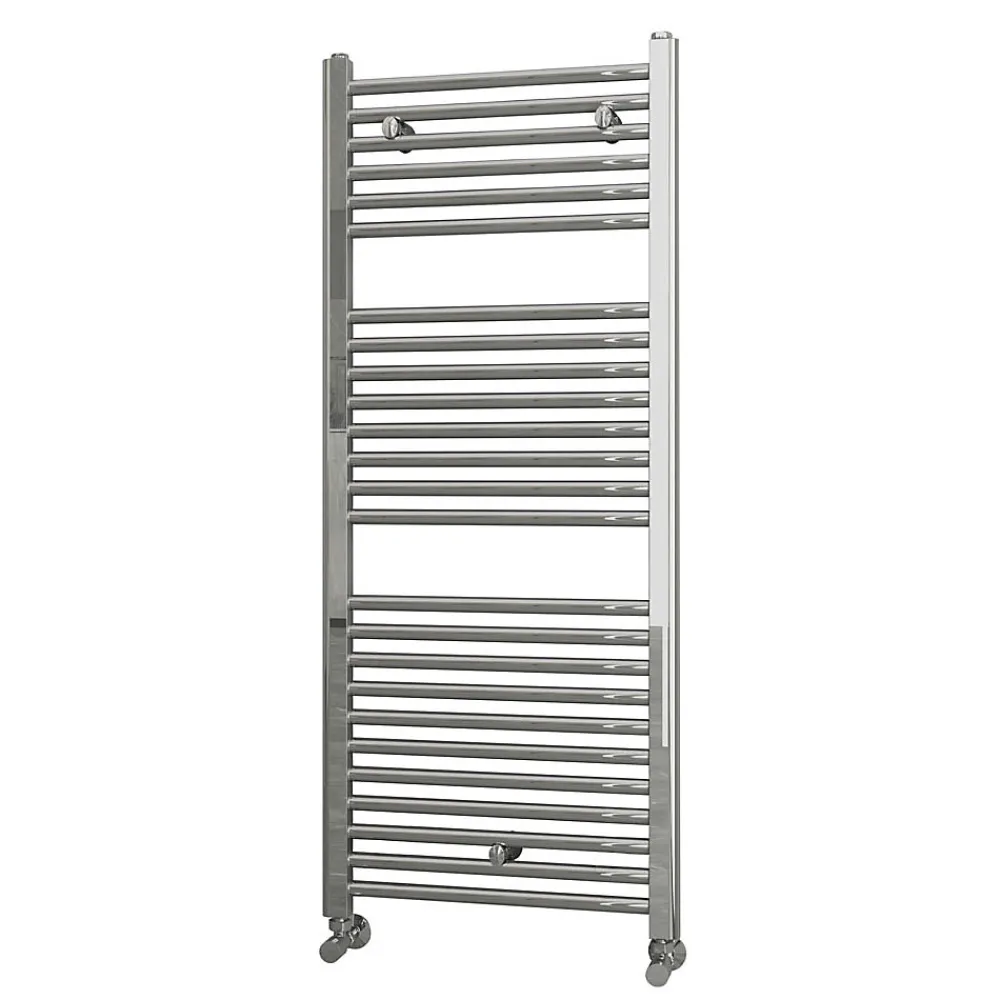 Kibath Radiateur sèche-serviettes circuit de chauffage 120 cm x 50 cm finition chrome poli en acier