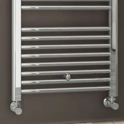 Kibath Radiateur sèche-serviettes circuit de chauffage 120 cm x 50 cm finition chrome poli en acier