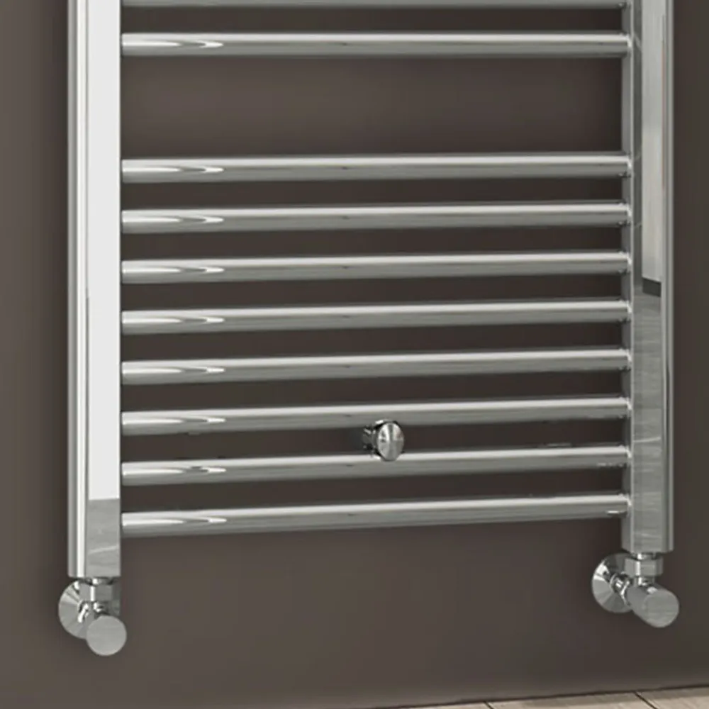 Kibath Radiateur sèche-serviettes circuit de chauffage 120 cm x 50 cm finition chrome poli en acier