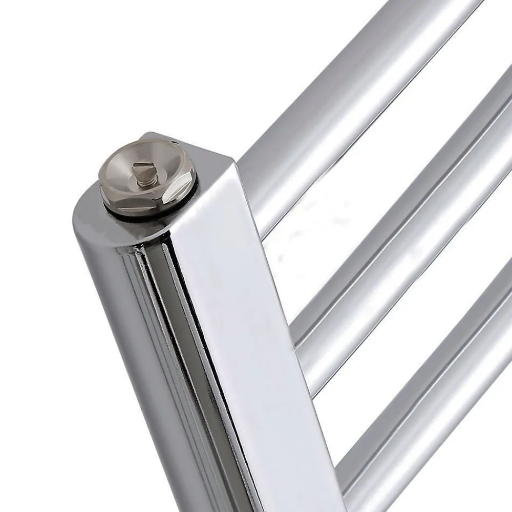 Kibath Radiateur sèche-serviettes circuit de chauffage 120 cm x 50 cm finition chrome poli en acier