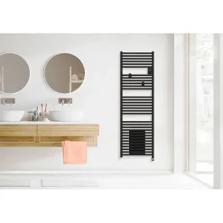Sèche-Serviettes Soufflant|Thermor Radiateur sèche-serviettes électrique Riva 5 - Avec soufflerie - 500W+1000W - Dimensions: 1098 x 500 x 134 mm