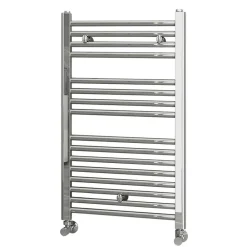 Sèche-Serviettes Eau Chaude|Kibath Radiateur sèche-serviettes circuit de chauffage 80 cm x 50 cm finition chrome poli en acier