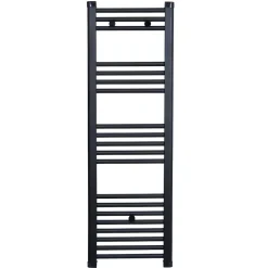 Stano Radiateur sèche-serviettes eau chaude CODA 120 x 40 cm noir mat