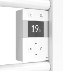 Atlantic Radiateur sèche-serviettes connecté Doris étroit 300W Blanc carat - - 851289