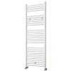 Kibath Radiateur sèche-serviettes circuit de chauffage 150 cm x 50 cm finition BLANC brillant en acier