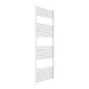 Kiamami Valentina Radiateur Sèche-Serviettes En Acier Blanc 65X180 Avec 33 Tubes