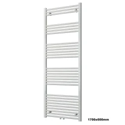 Bernstein Radiateur sèche-serviettes 170x60cm design de salle de bain en laiton - Blanc - R18W - Sans porte-serviette ni kit de connexion