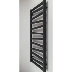 Stano Radiateur sèche-serviettes eau chaude design CYRKA 97 x 50 cm noir mat