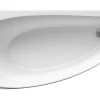 Ravak Avocado 160 x 75 cm Baignoire d'angle gain de place, orientation gauche en acrylique, sans pieds, blanc (CQ01000000)