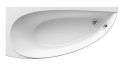 Baignoire D'Angle|Ravak Avocado 150 x 75 cm Baignoire d'angle gain de place, orientation gauche en acrylique, sans pieds, blanc (CT01000000)