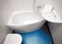 Vasque À Encastrer|Ravak Avocado Comfort Lavabo 85x45cm, style asymétrique gain de place orientation gauche avec perçage et trop plein (XJ1L1100000)