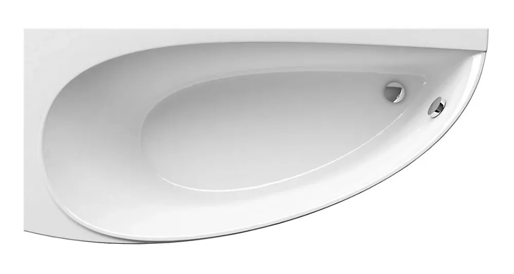 Baignoire D'Angle|Ravak Avocado Ensemble Baignoire d'angle gain de place, orientation gauche 160 x 75 cm en acrylique, Blanc + Tablier + Pieds