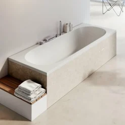 Baignoire Droite|Ravak CITY SLIM Baignoire rectangulaire 180x80 cm en acrylique, sans pieds, blanc (C921300000)