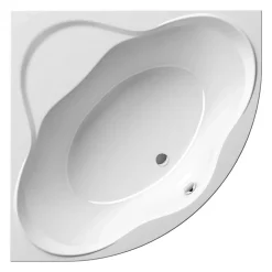 Baignoire D'Angle|Ravak Newday 150x150 cm Baignoire d'angle en acrylique, sans pieds, blanc (C661000000)