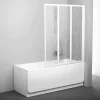 Ravak Supernova Pare-baignoire pliable, 3 parties, 140x100cm, Blanc (795P010041)