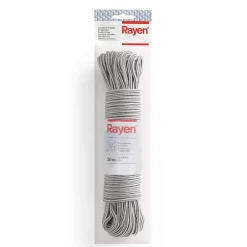 Etendoir À Linge|Rayen Corde à enfiler Corde en nylon Utilisation intérieure et extérieure Antidérapant 20 m de pose Gris