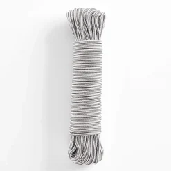 Etendoir À Linge|Rayen Corde à enfiler Corde en nylon Utilisation intérieure et extérieure Antidérapant 20 m de pose Gris