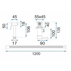 Robinet De Bidet|Rea Robinet Bidet Douchette Noir Mural Monocommande