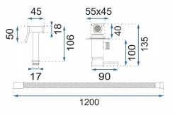 Robinet De Bidet|Rea Robinet Bidet Douchette Noir Mural Monocommande