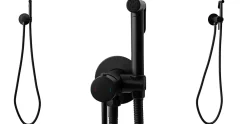 Robinet De Bidet|Rea Robinet Bidet Douchette Noir Mural Monocommande