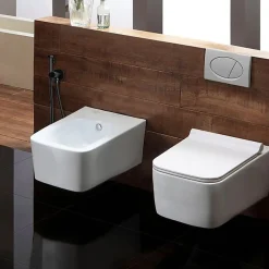 Robinet De Bidet|Rea Robinet Bidet Douchette Noir Mural Monocommande