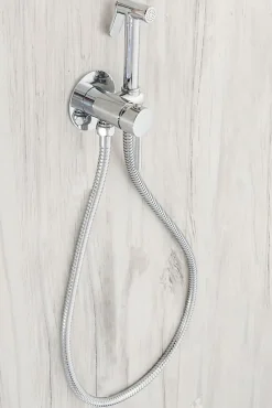 Rea Robinet Bidet Douchette Chrome Mural Monocommande