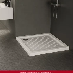 Receveur De Douche|Porcher Receveur à poser Ulysse céramique 80 x 80