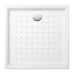 Villeroy & Boch Receveur 100 x 100 VILLEROY ET BOCH O.Novo ceramique carré blanc