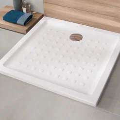 Villeroy & Boch Receveur 100 x 100 VILLEROY ET BOCH O.Novo ceramique carré blanc