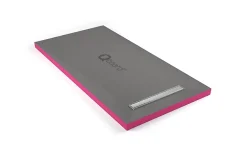 Receveur De Douche|Qboard Receveur de douche à carreler 90 x 180 cm, caniveau extra-plat, Liquid