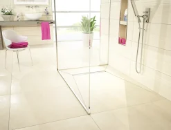 Receveur De Douche|Qboard Receveur de douche à carreler 90 x 180 cm, caniveau extra-plat, Liquid
