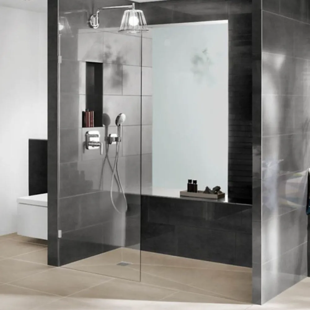 Wedi Receveur de douche à carreler 200 x 100 Fundo Primo rectangle écoulement excentré