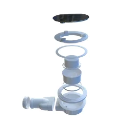 Receveur De Douche|AICA Sanitaire Receveur de douche à l'italien 100x80cm H.3cm, blanc, Bac à douche extra-plat en résine, avec une bonde H.55mm Design ultra-mince