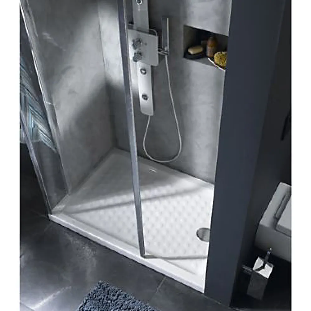 Villeroy & Boch Receveur de douche à poser extra-plat 80 x 120 cm, céramique, blanc, Collection