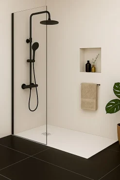 Receveur De Douche|Futurbath Receveur de douche à poser l.90 x L.160 x H.3 cm blanc en mousse de polystyrène extrudé, Gravity