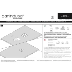 Sanindusa Receveur de douche à poser extra-plat épaisseur 28mm en pierre STONIT Marina 170x80 antidérapant classé C3 noir
