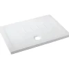 Receveur De Douche|Sanindusa Receveur de douche à poser extra-plat épaisseur 45mm céramique traditionnelle 100x90 Waterline blanc